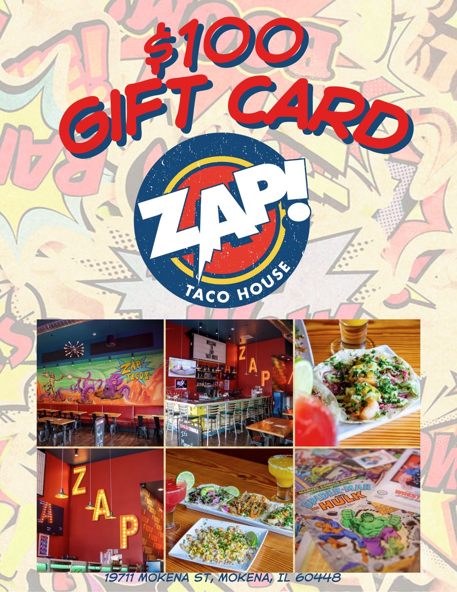 [H4B] Zap Tacos $100 Gift Card